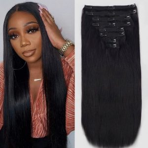 Silky Straight Clip-ins