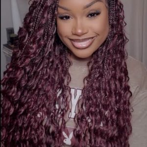 #99j Coloured Crochet Hair