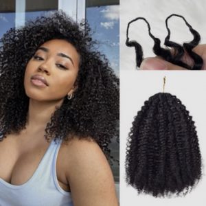4C Curly Crochet Hair